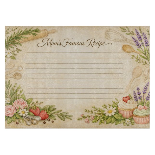 Planche À Découper La recette célèbre de maman (Devant)