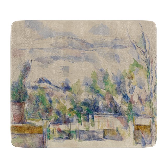 Planche À Découper La terrasse du jardin aux Lauves, Cézanne (Devant)