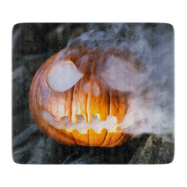 Planche À Découper La tête Jack-o-Lantern d'un cavalier sans tête (Devant)