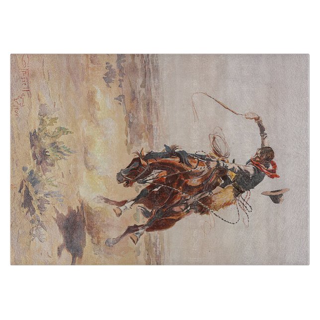 Planche À Découper La vie de cowboy de PIÈCE EN T (Devant)