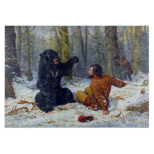 Planche À Découper La vie d'un chasseur Une situation serrée Arthur