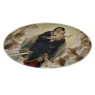 Planche À Découper La Vierge avec Angels, 1900