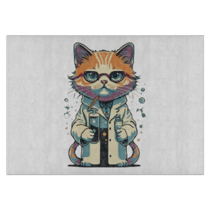 Planche À Découper Laboratoire de chat ciblé