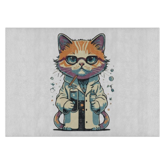 Planche À Découper Laboratoire de chat ciblé (Devant)