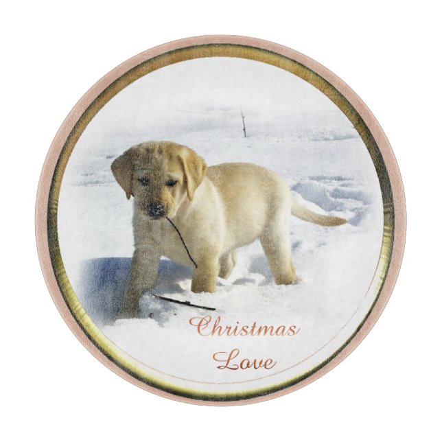 Planche À Découper Labrador Retriever Christmas (Devant)