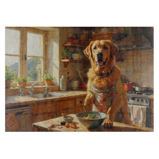 Planche À Découper Labrador Retriever cuisine dans la cuisine (Devant)