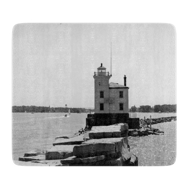 Planche À Découper Lac Erie Lighthouse (Devant)