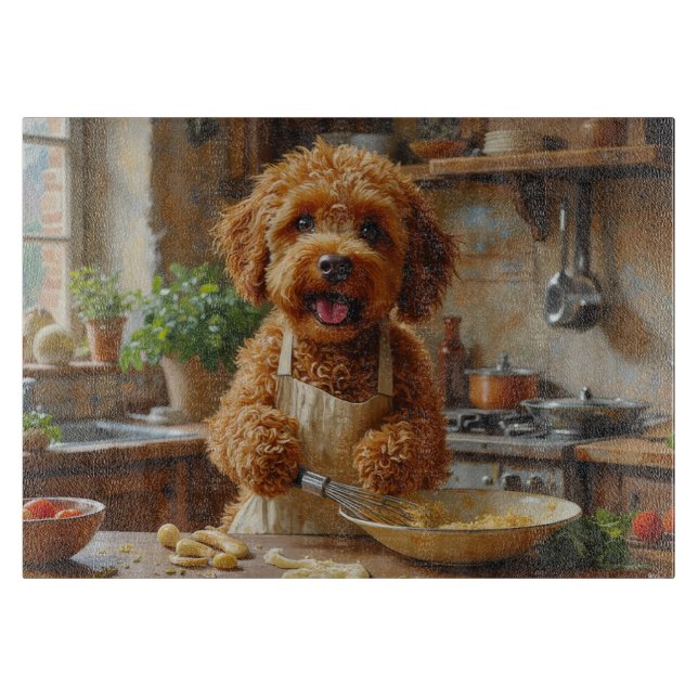 Planche À Découper Lagotto Romagnolo en cuisine (Devant)