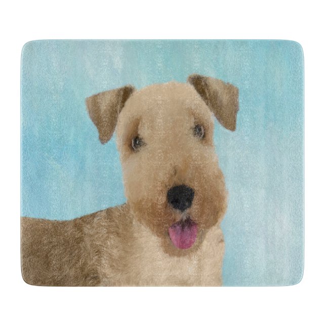 Planche À Découper Lakeland Terrier Peinture - Cute Original Chien Ar (Devant)
