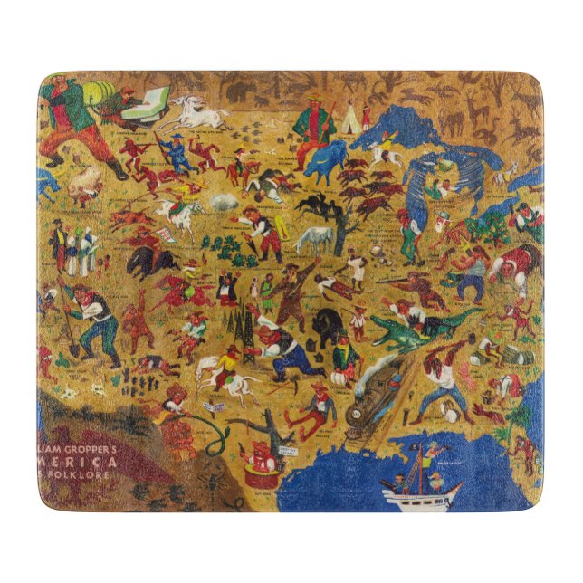 Planche À Découper L'Amérique de William Gropper - folklore de bande (Devant)