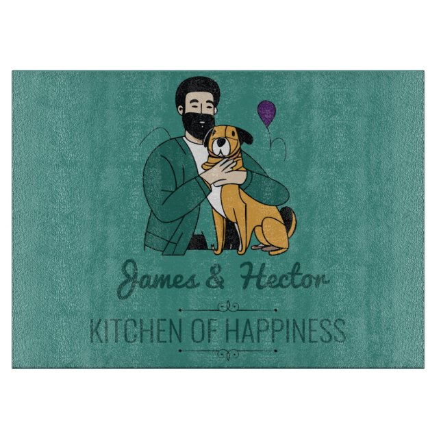 Planche À Découper L'amour du chien (Devant)