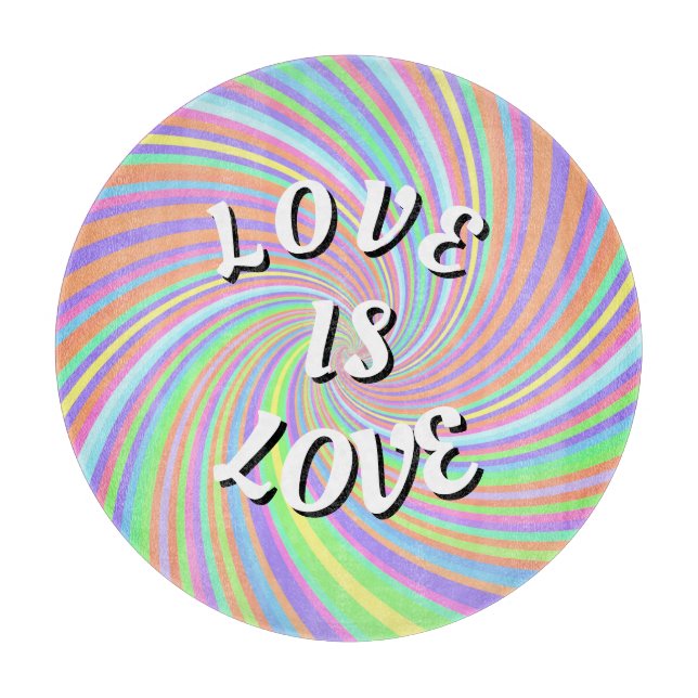 Planche À Découper L'amour est l'amour de la fierté (Devant)