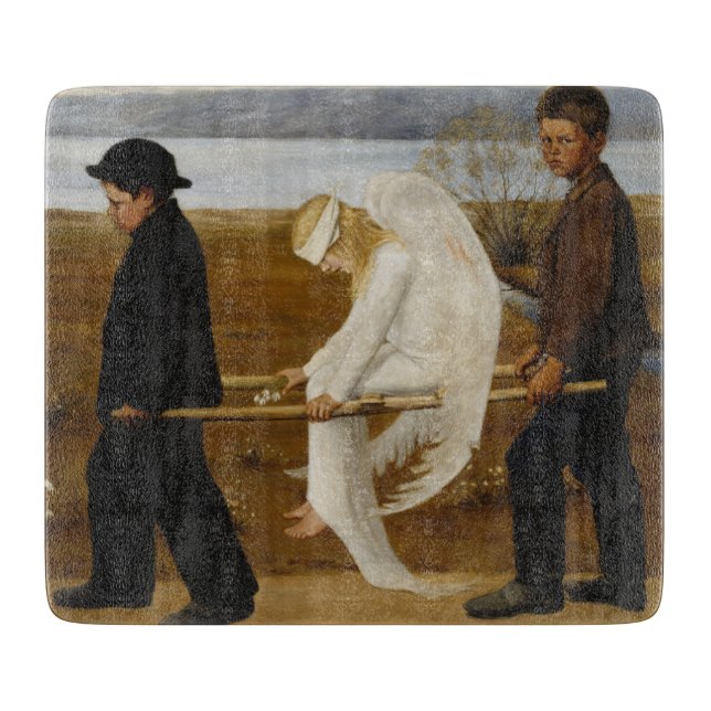Planche À Découper L'ange blessé (par Hugo Simberg) (Devant)