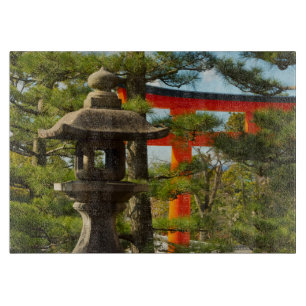 Planche À Découper Lantern en pierre et porte Torii