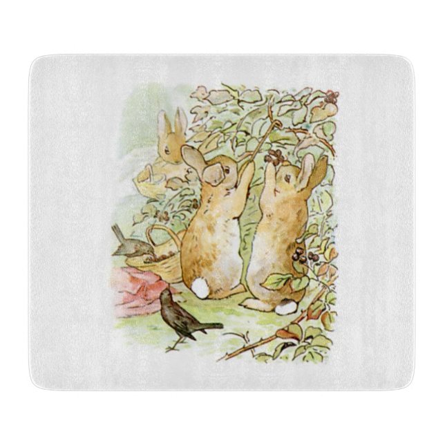 Planche À Découper Lapin : cueillette de Blackberry (Beatrix Potter) (Devant)