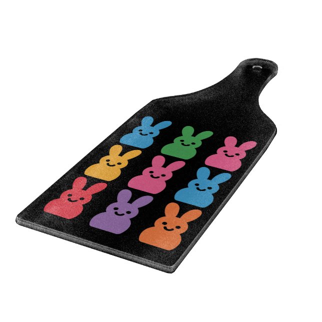 Planche À Découper Lapin de Pâques Œufs Carreaux Léopard (Coin)
