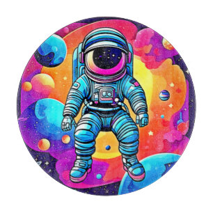 Planche À Découper L'art de la caricature spatiale : les astronautes 
