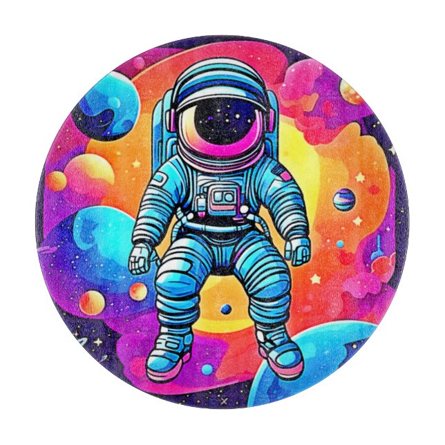 Planche À Découper L'art de la caricature spatiale : les astronautes  (Devant)