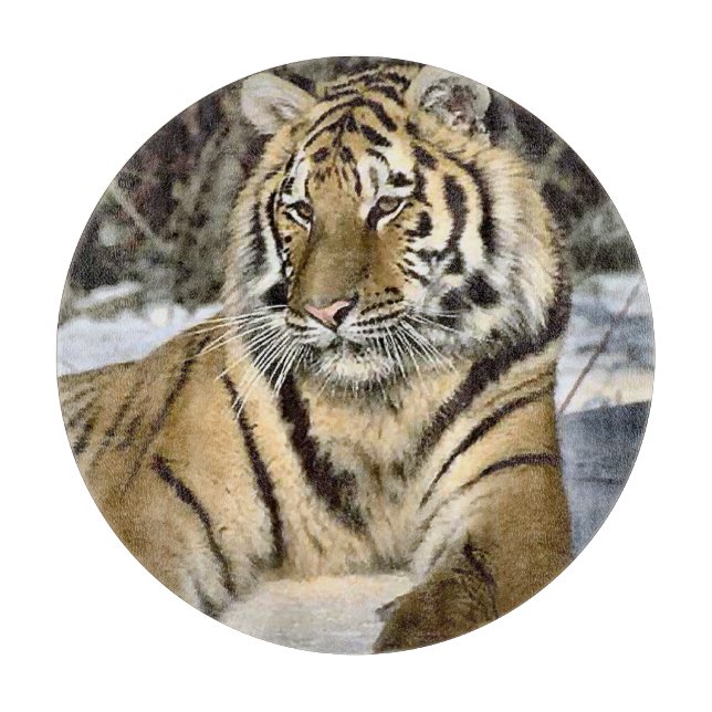 Planche À Découper L'art des amateurs de tigres (Devant)