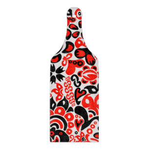 Planche À Découper L'art populaire ukrainien motif floral abstact