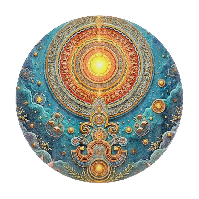 Planche À Découper L'art spirituel Mandala (Devant)