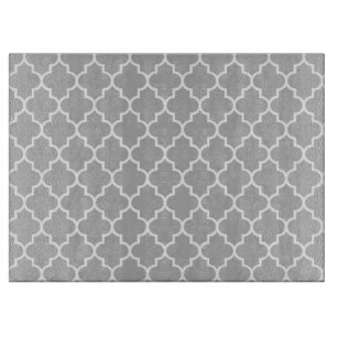 Planche À Découper Latticerie Gris, Quatrefoil, Trellis Marocain