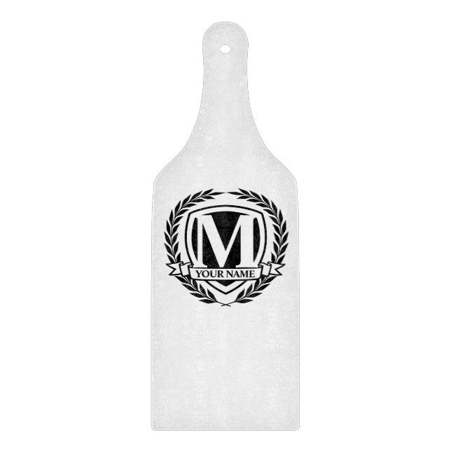 Planche À Découper Laurel Monogram Design Cutting Board (Devant)