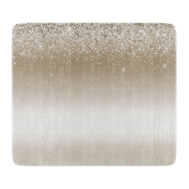 Planche À Découper Lavage de bague de fiançailles Paillettes dorées C (Devant)