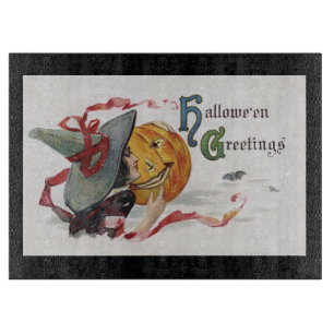 Planche À Découper Le Baiser de la Sorcière : une Citrouille de Hallo