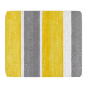 Planche À Découper Le blanc gris jaune barre 2 modernes