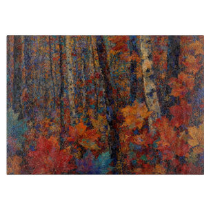 Planche À Découper "Le chemin secret du cerf" – Un paysage coloré