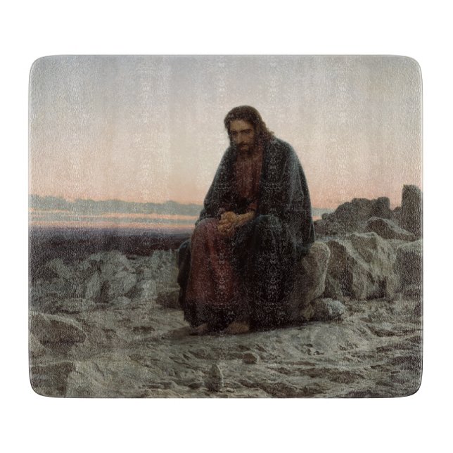 Planche À Découper Le Christ dans le désert (par Ivan Kramskoi) (Devant)