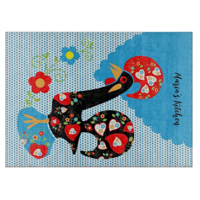 Planche À Découper Le coq portugais de Barcelos (Devant)