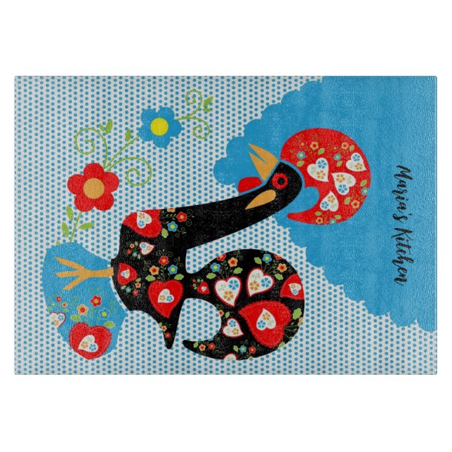 Planche À Découper Le coq portugais de Barcelos (Devant)