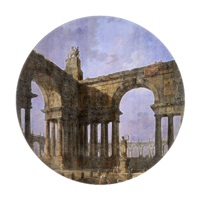 Planche À Découper Le débarquement par Hubert Robert (Devant)