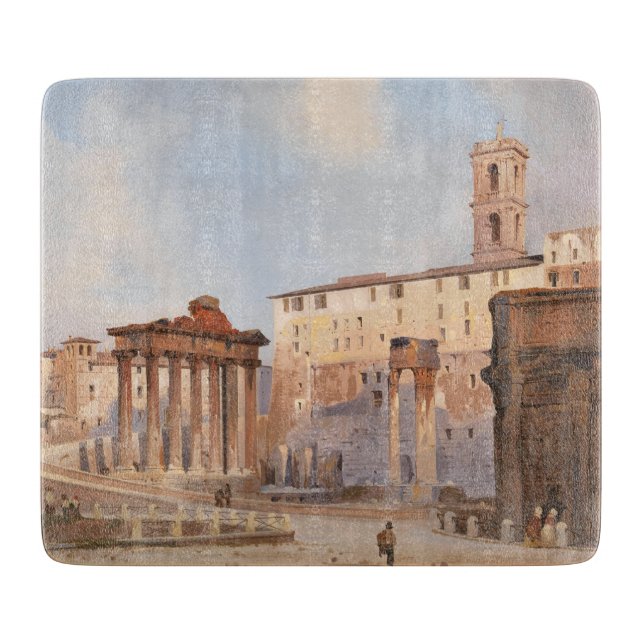 Planche À Découper Le Forum romain antique (par Ippolito Caffi) (Devant)