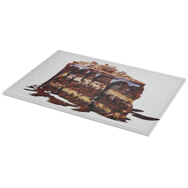 Planche À Découper Le gâteau au chocolat multi-couches indulgent de S (Coin)