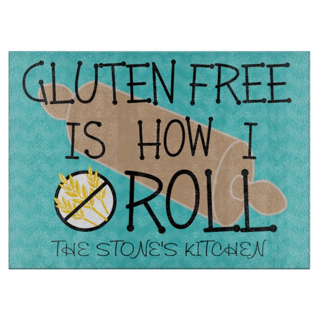 Planche À Découper Le gluten libre est comment je roule Chevron (Devant)