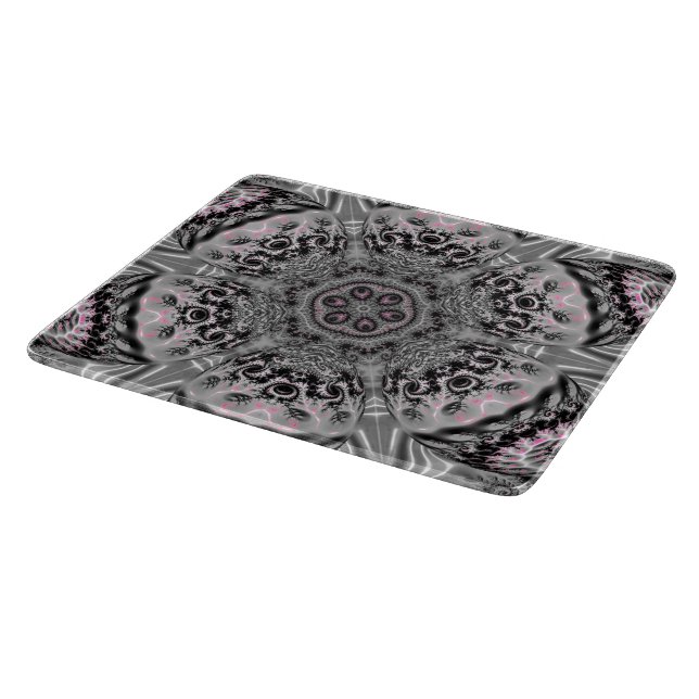 Planche À Découper Le Jardin Fractal Argenté (Coin)