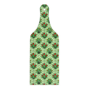 Planche À Découper Le joli ressort vintage fleurit le motif de dessin