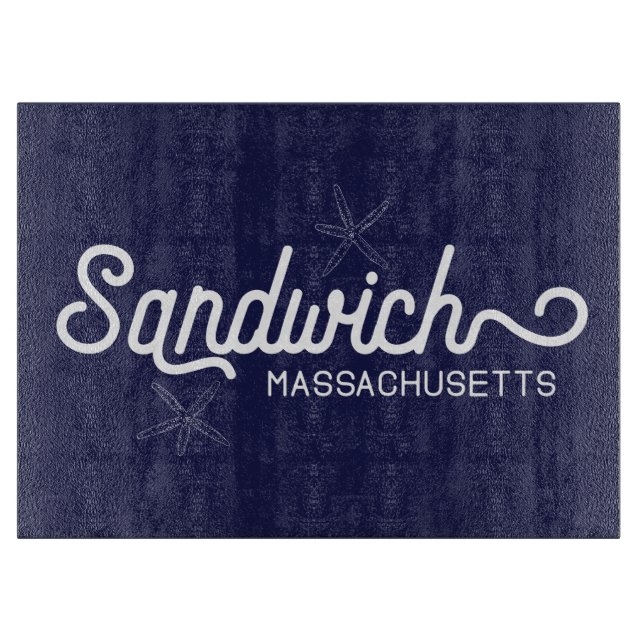 Planche À Découper Le littoral du Massachusetts Sandwich (Devant)