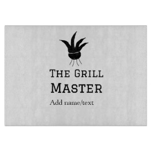 Planche À Découper Le maître grill ajoute le nom de la cuisine de tex