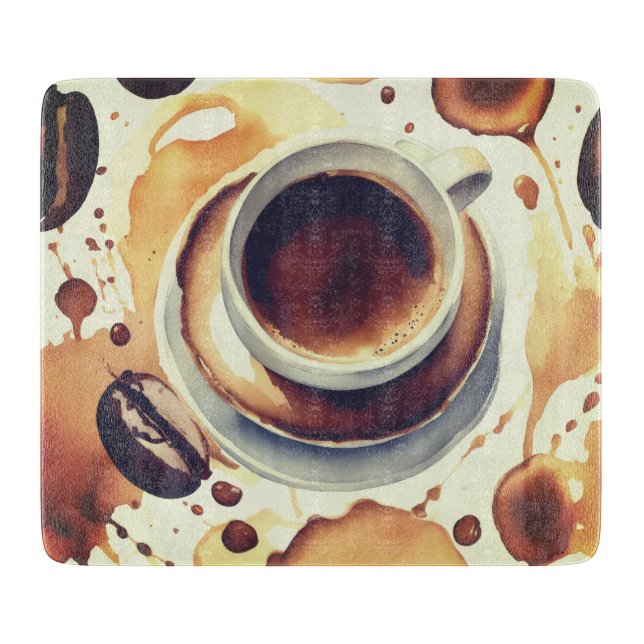 Planche À Découper Le monde du café (Devant)