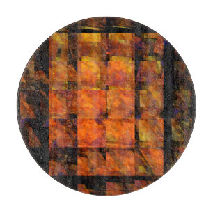 Planche À Découper Le Mur Cercle d'Art Abstrait