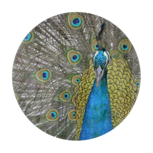 Planche À Découper Le paon à Kauai Hawaii (Devant)