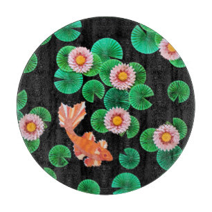 Planche À Découper Le papier Koi Pond