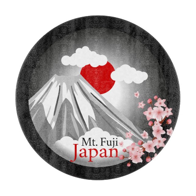 Planche À Découper Le paysage Abstrait du mont Fuji (Devant)