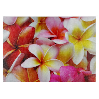Planche À Découper Le Plumeria fleurit le Frangipani hawaïen floral