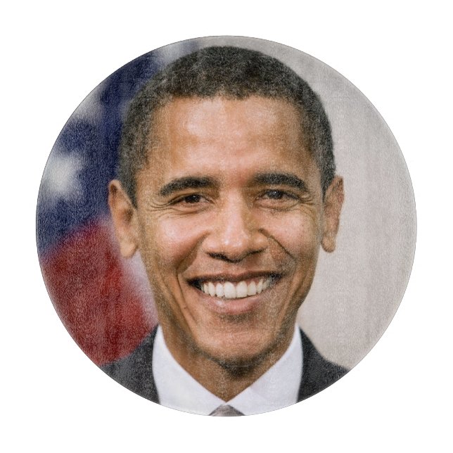 Planche À Découper Le président américain élu Barack Obama (Devant)