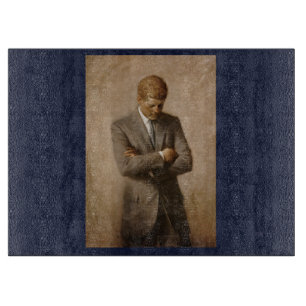 Planche À Découper Le président américain John Kennedy Portrait peint